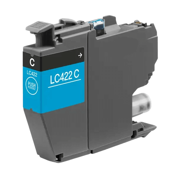 Brother LC422C cyan Printerpatron - 550 sider - Kompatibel