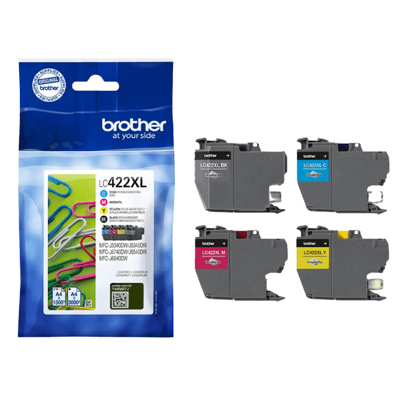 Brother LC422XLVALDR CMYK XL Printerpatron - 7500 sider - Original