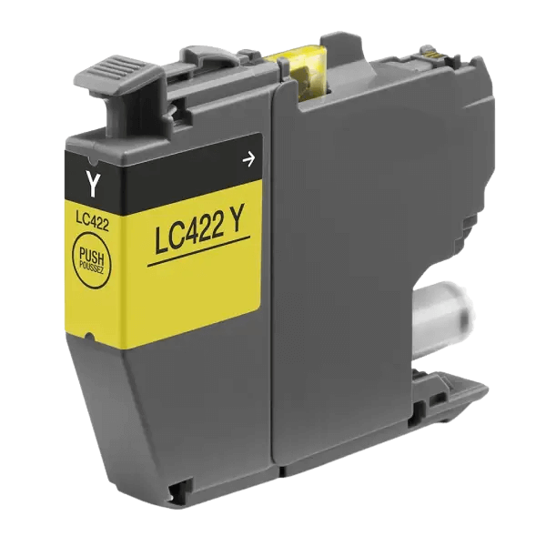 Brother LC422Y gul Printerpatron - 550 sider - Kompatibel