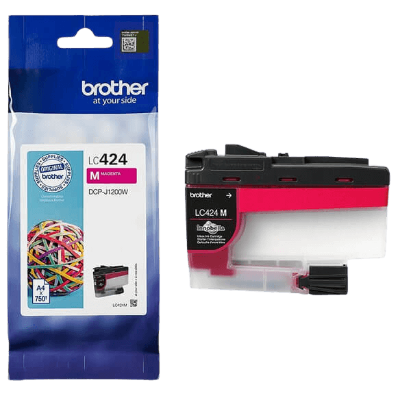 Brother LC424M magenta Printerpatron - 750 sider - Original