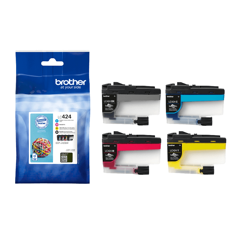 Brother LC424VAL CMYK Printerpatron - 3000 sider - Original