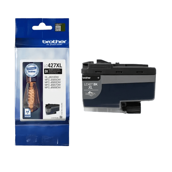 Brother LC427BK sort Printerpatron - 3000 sider - Original