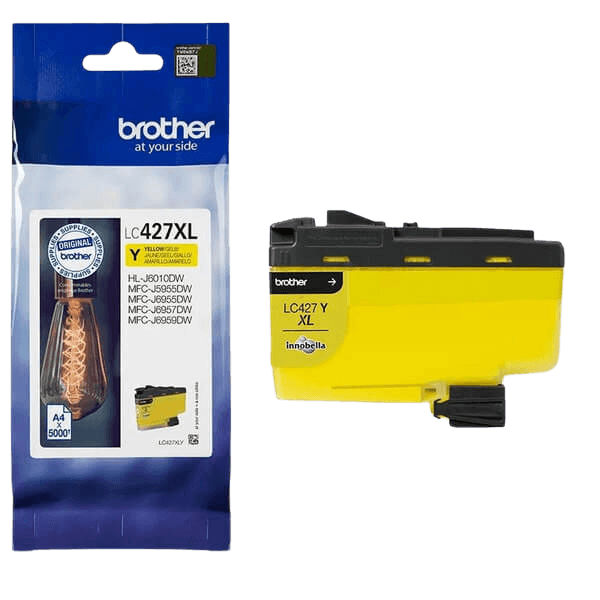 Brother LC427XLY gul XL Printerpatron - 5000 sider - Original