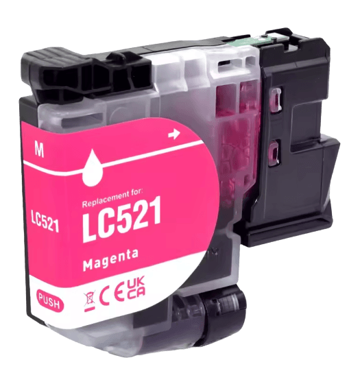 Brother LC521M magenta Printerpatron - 500 sider - Kompatibel