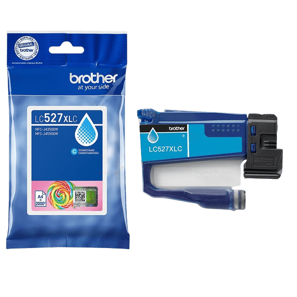 Brother LC527XLC cyan Printerpatron - 2000 sider - Original