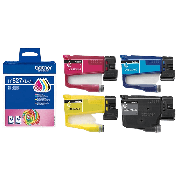Brother LC527XLVAL CMYK Printerpatron - 3500/2000 sider - Original