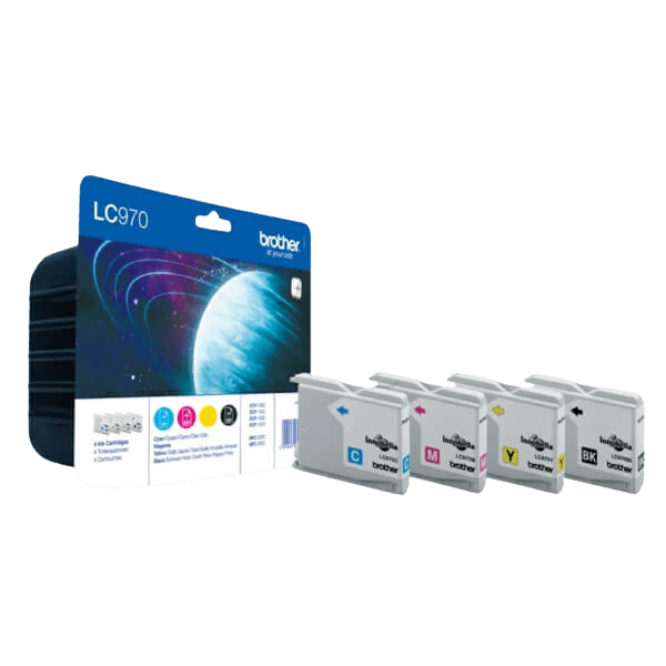 Brother LC970 CMYK Printerpatron - 1250 sider - Original