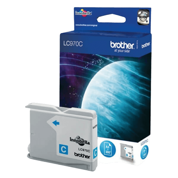 Brother LC970C cyan Printerpatron - 300 sider - Original