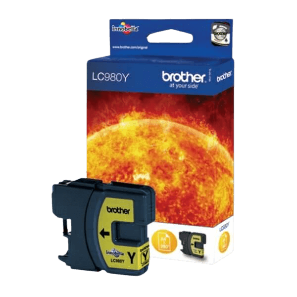 Brother LC980Y gul Printerpatron - 5 ml. - Original