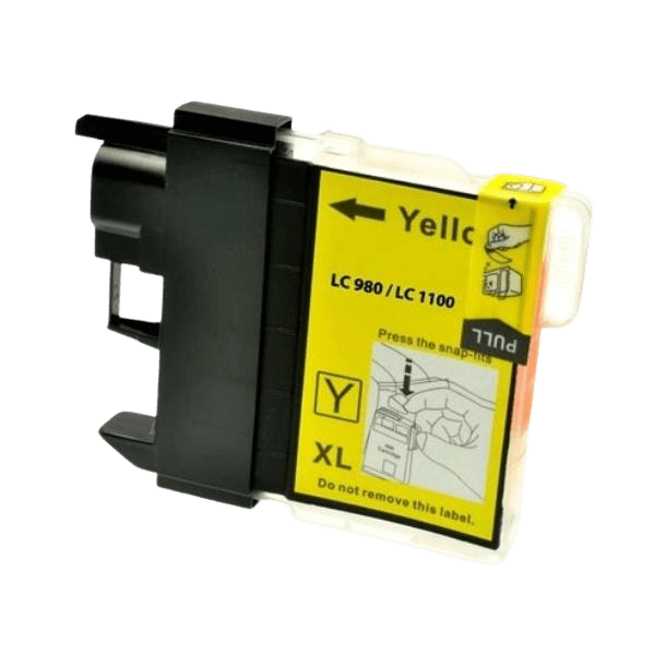 Brother LC-980Y gul XL Printerpatron - 10,6 ml. - Kompatibel