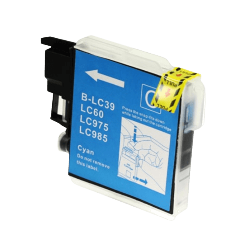 Brother LC-985C cyan Printerpatron - 12 ml. - Kompatibel