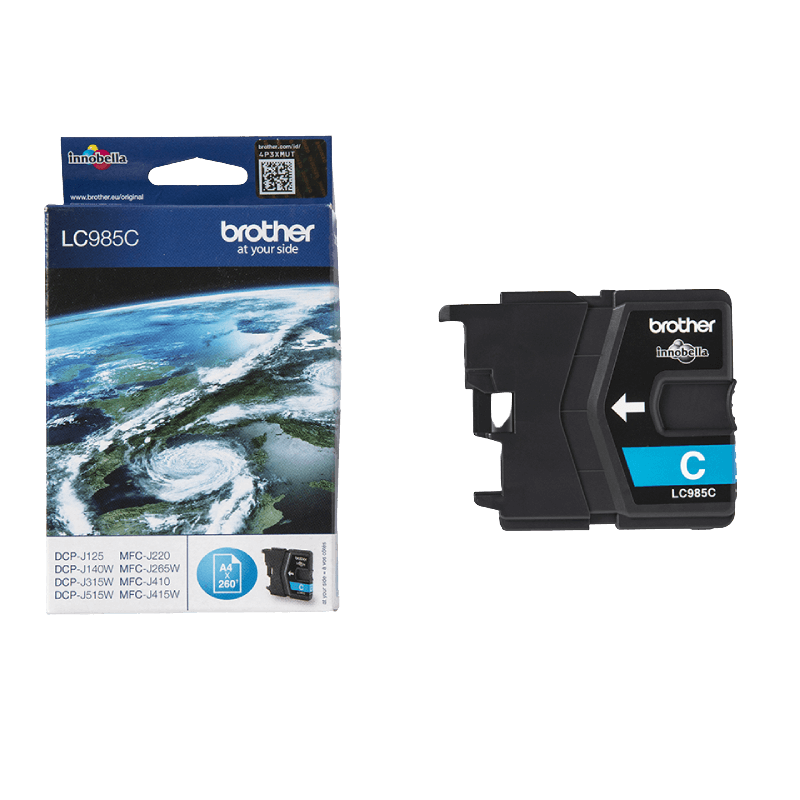 Brother LC985C cyan Printerpatron - 4 ml. - Original
