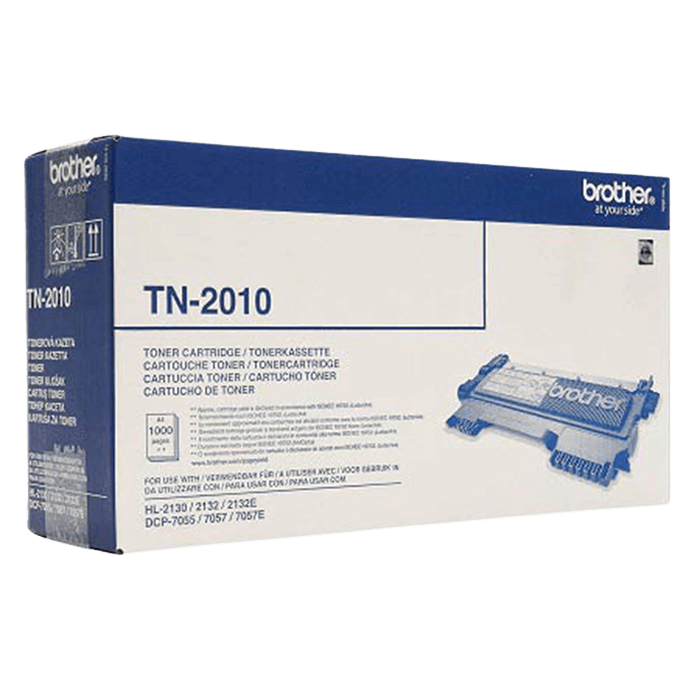 Brother TN2010 sort Printerpatron - 1000 sider - Original