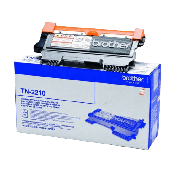 Brother TN2210 sort Printerpatron - 1200 sider - Original