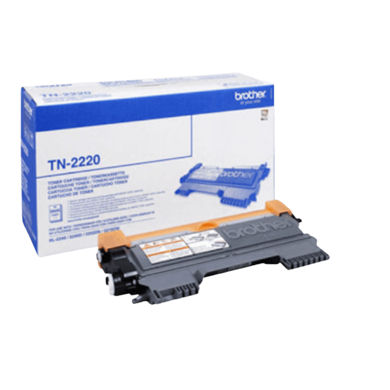 Brother TN2220 sort XL Printerpatron - 2600 sider - Original