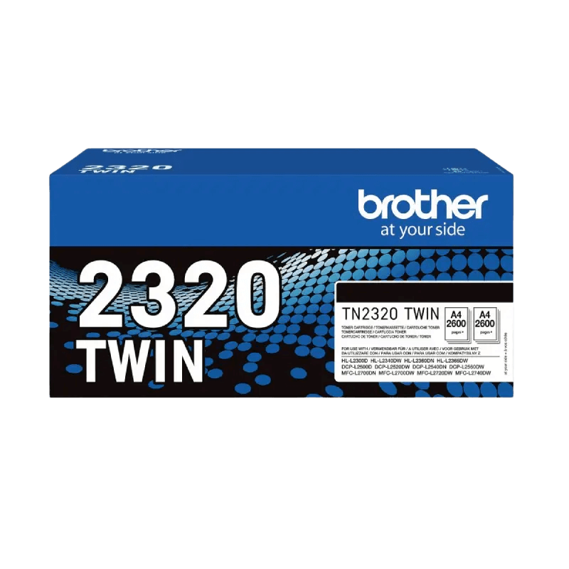 Brother TN2320 sort XL Printerpatron - 2600 sider - Original