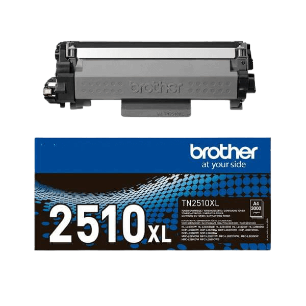 Brother TN2510 sort Printerpatron - 1200 sider - Original