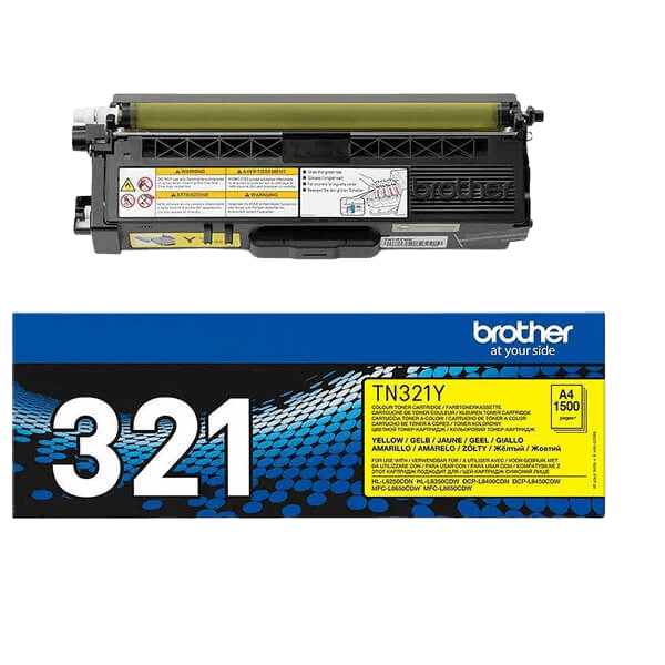 Brother TN321Y gul Printerpatron - 1500 sider - Original