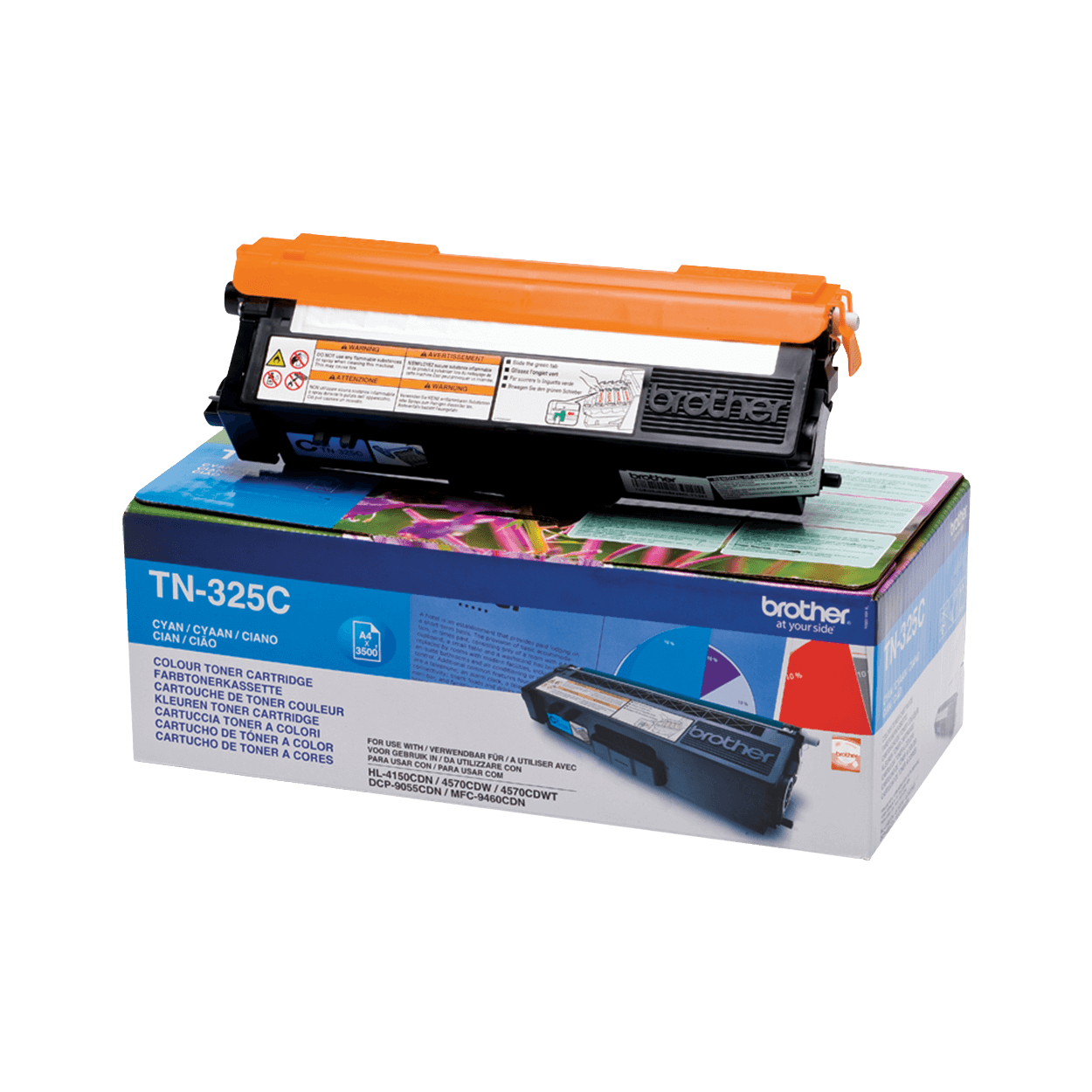 Brother TN325C cyan XL Printerpatron - 3500 sider - Original