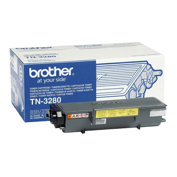 Brother TN3280 sort XL Printerpatron - 8000 sider - Original