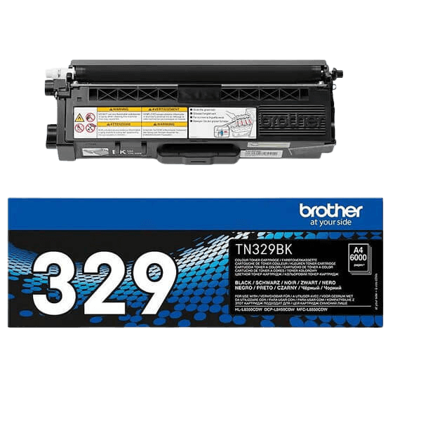 Brother TN329BK sort XXL Printerpatron - 6000 sider - Original