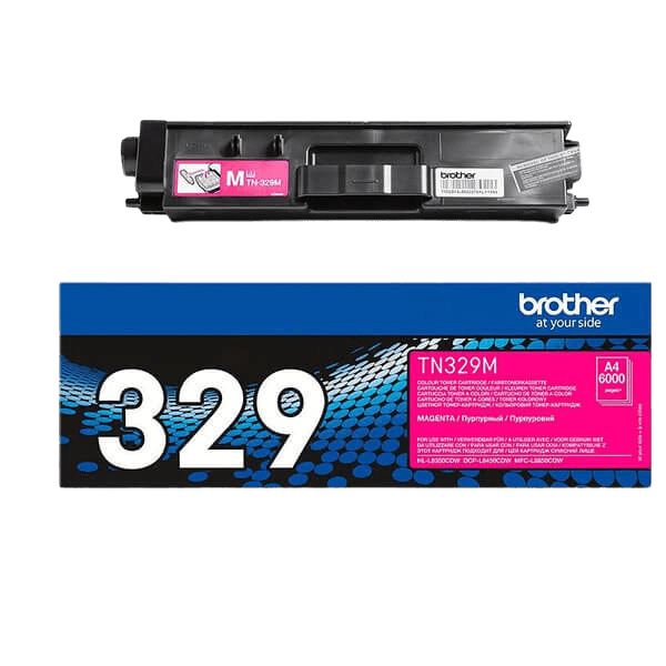 Brother TN329M magenta XXL Printerpatron - 6000 sider - Original