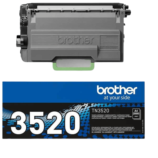 Brother TN3520 sort XXXL Printerpatron - 20000 sider - Original
