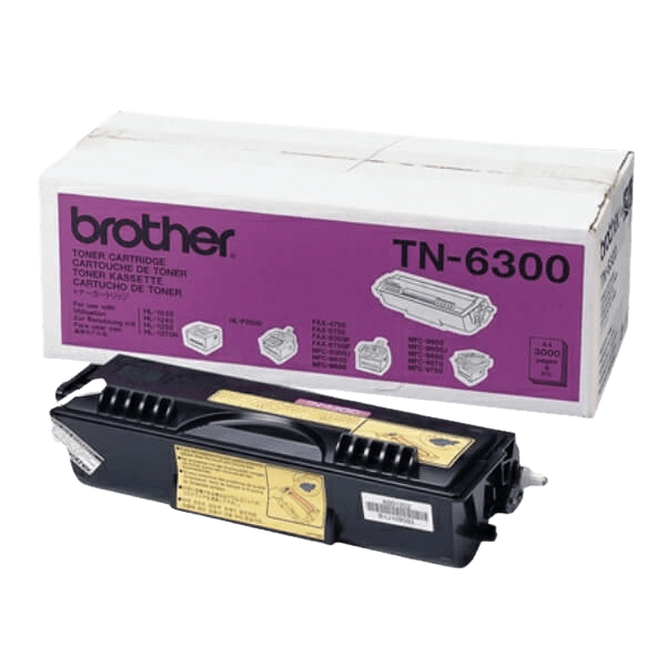 Brother TN-6300 sort Printerpatron - 3000 sider - Original