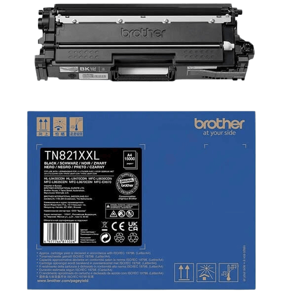 Brother TN821XXLBK sort XXL Printerpatron - 15000 sider - Original