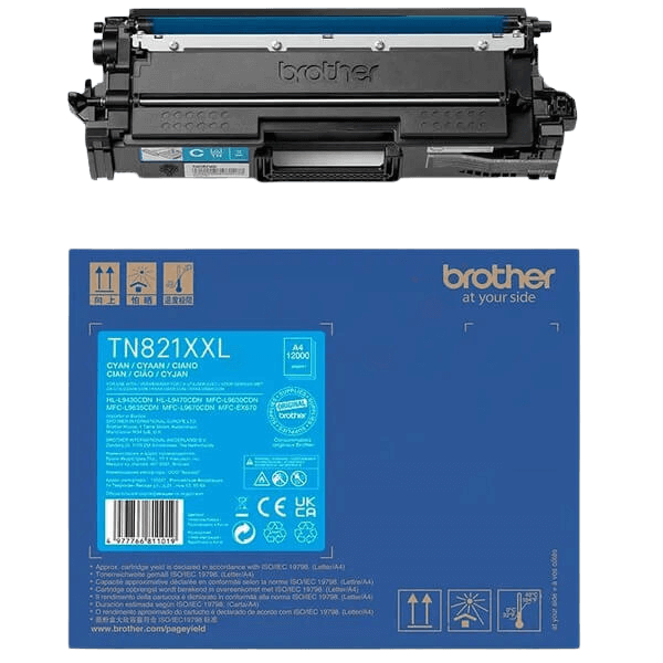 Brother TN821XXLC cyan XXL Printerpatron - 12000 sider - Original