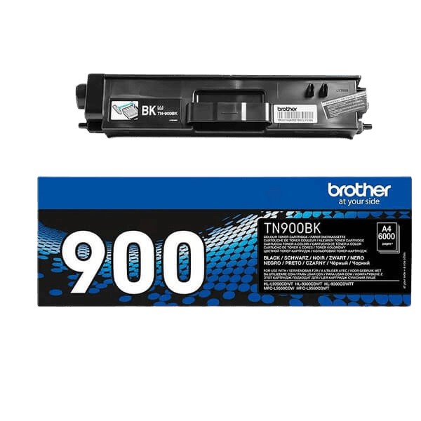 Brother TN900BK sort Printerpatron - 6000 sider - Original