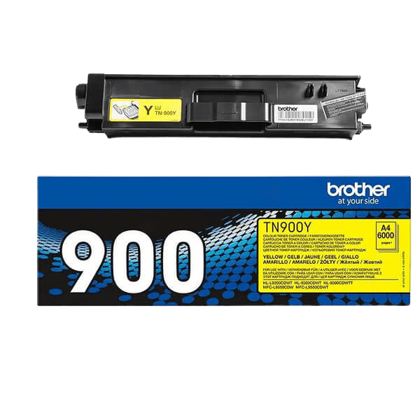 Brother TN900Y gul Printerpatron - 6000 sider - Original