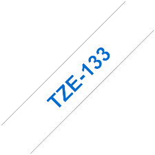 Brother TZE-133 Blå tekst / Klar tape 12 mm x 8 m Printerpatron - Kompatibel