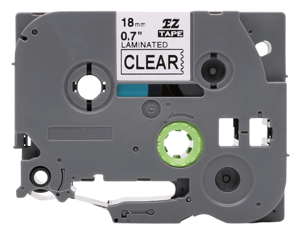 Brother TZe-fx141 Sort tekst / Klar tape 18 mm x 8 m Printerpatron - Kompatibel