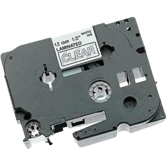 Brother TZe135 Hvid tekst / Klar tape 12 mm x 8 m Printerpatron - Kompatibel