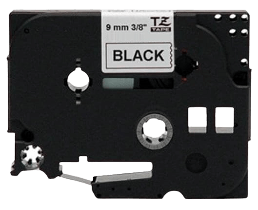 Brother TZe221 Sort tekst / Hvid tape 9 mm x 8 m Printerpatron - Kompatibel