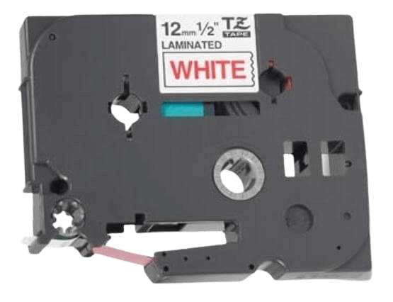 Brother TZe232 Rød tekst / Hvid tape 12 mm x 8 m Printerpatron - Kompatibel