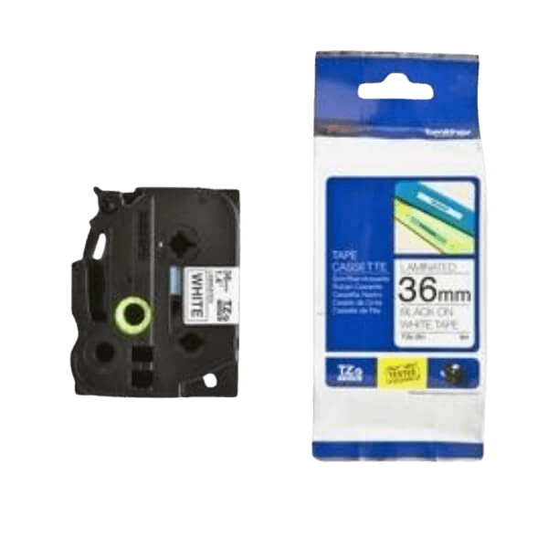 Brother TZe261 Sort tekst / Hvid tape 36 mm x 8 m Printerpatron - Original