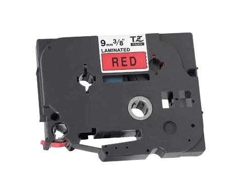 Brother TZe421 Sort tekst / Rød tape 9 mm x 8 m Printerpatron - Kompatibel