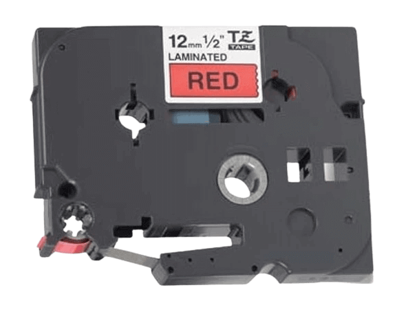 Brother TZe431 Sort tekst / Rød tape 12 mm x 8 m Printerpatron - Kompatibel