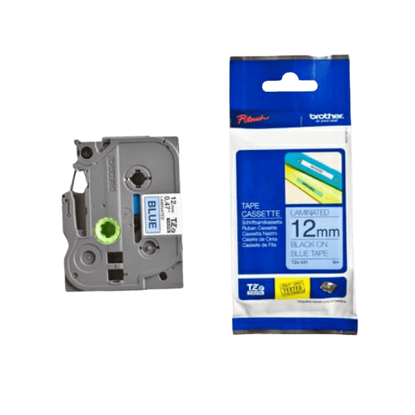 Brother TZe531 Sort Tekst / Blå Tape 12 mm x 8 m Printerpatron - Original