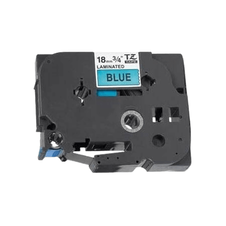 Brother TZe541 Sort Tekst / Blå Tape 18 mm x 8 m Printerpatron - Kompatibel