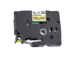 Brother TZe641 Sort tekst / Gul tape 18 mm x 8 m Printerpatron - Kompatibel
