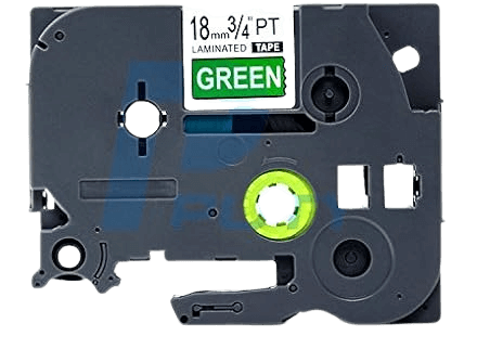 Brother TZe745 Hvid tekst / Grøn tape 18 mm x 8 m Printerpatron - Kompatibel