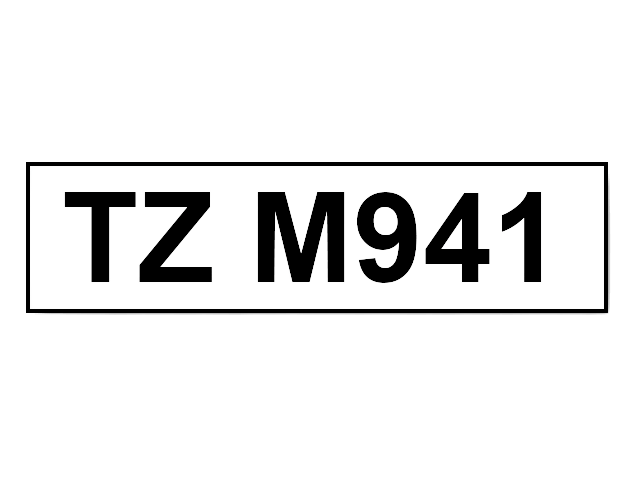 Brother TZe941 Sort tekst / Sølv tape 18 mm x 8 m Printerpatron - Kompatibel