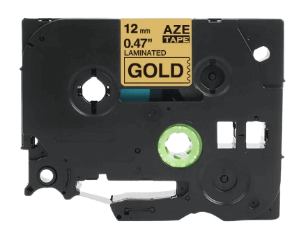 Brother TZEPR831 Sort tekst / Guld tape 12 mm x 8 m Printerpatron - Kompatibel