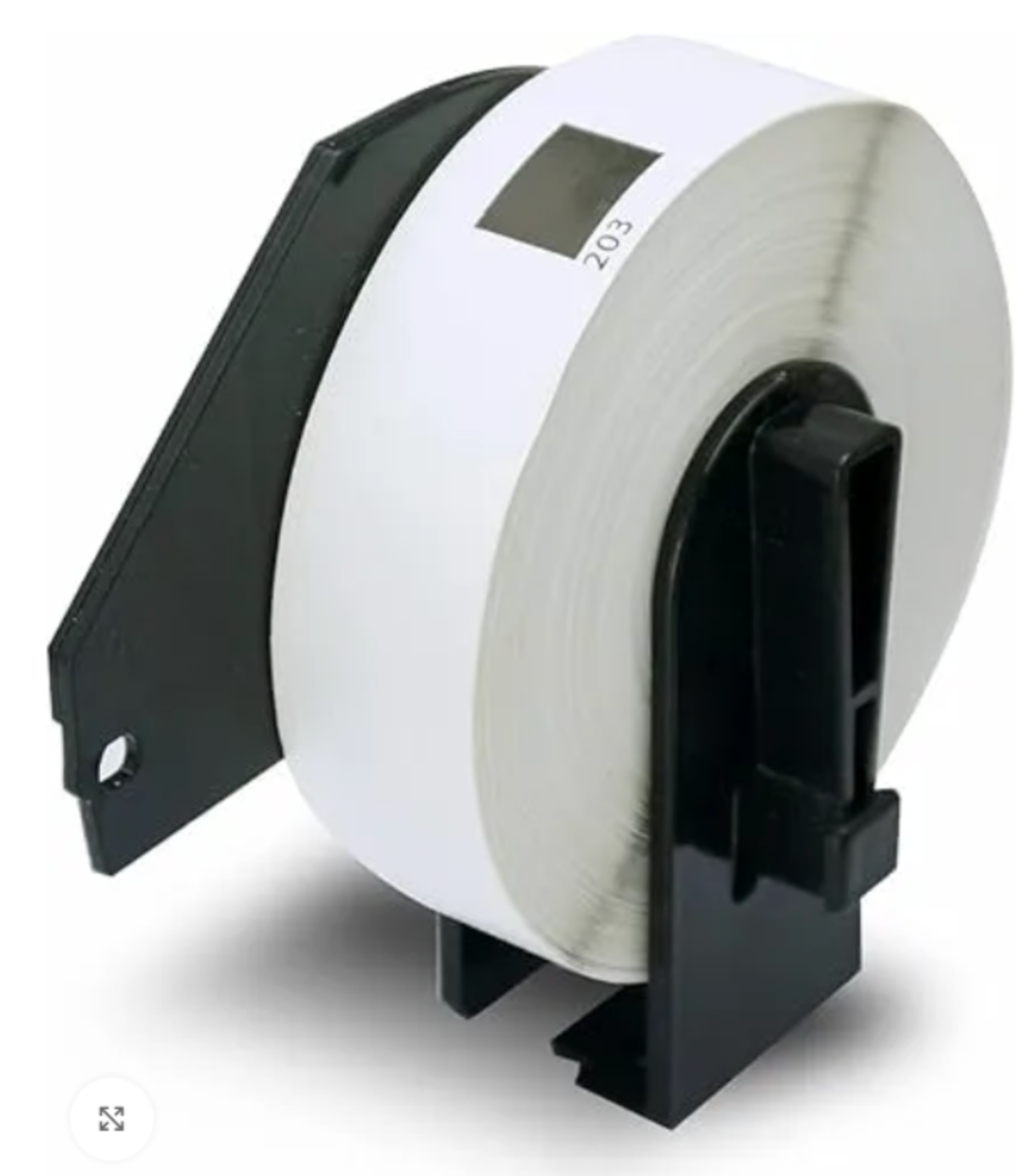 Brother DK11203 Hvid 17 x 87 mm, 300 stk. Printerpatron - Kompatibel