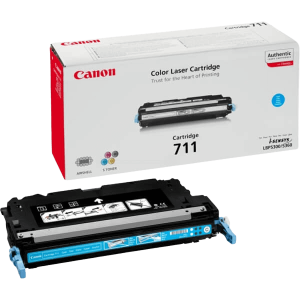 1659B002 Canon 711C cyan Printerpatron - 6000 sider - Original