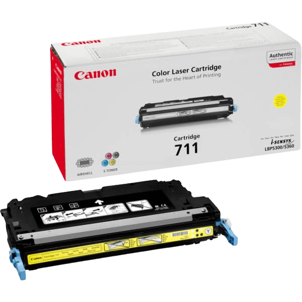 1657B002 Canon 711Y gul Printerpatron - 6000 sider - Original