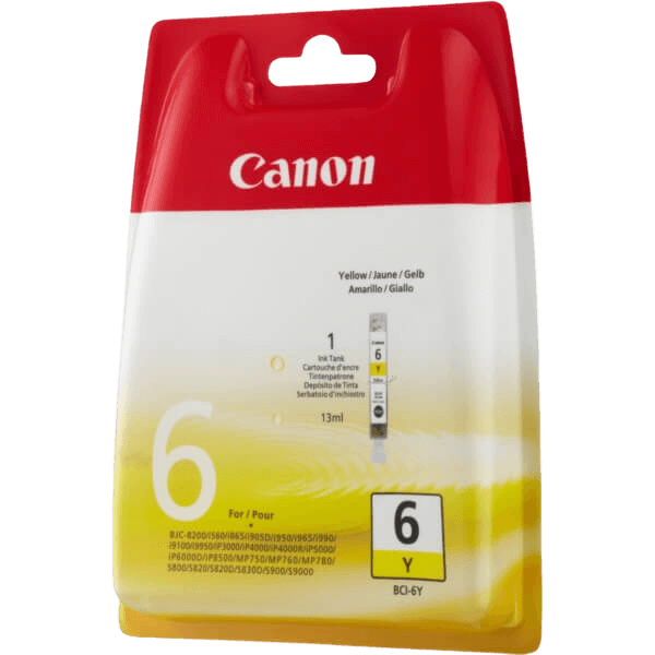 4708A002 Canon BCI-6Y gul Printerpatron - 13 ml. - Original